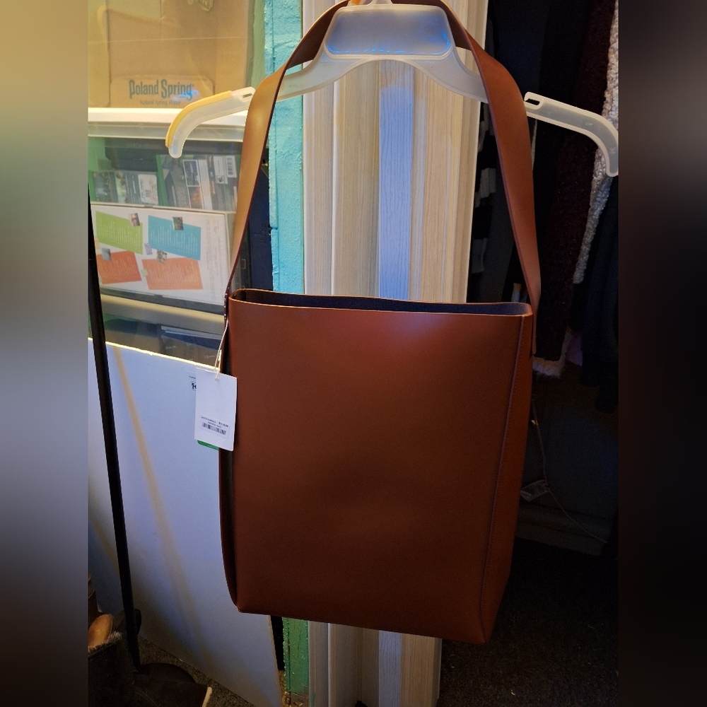 Brown Leather Tote (Laptop) Bag